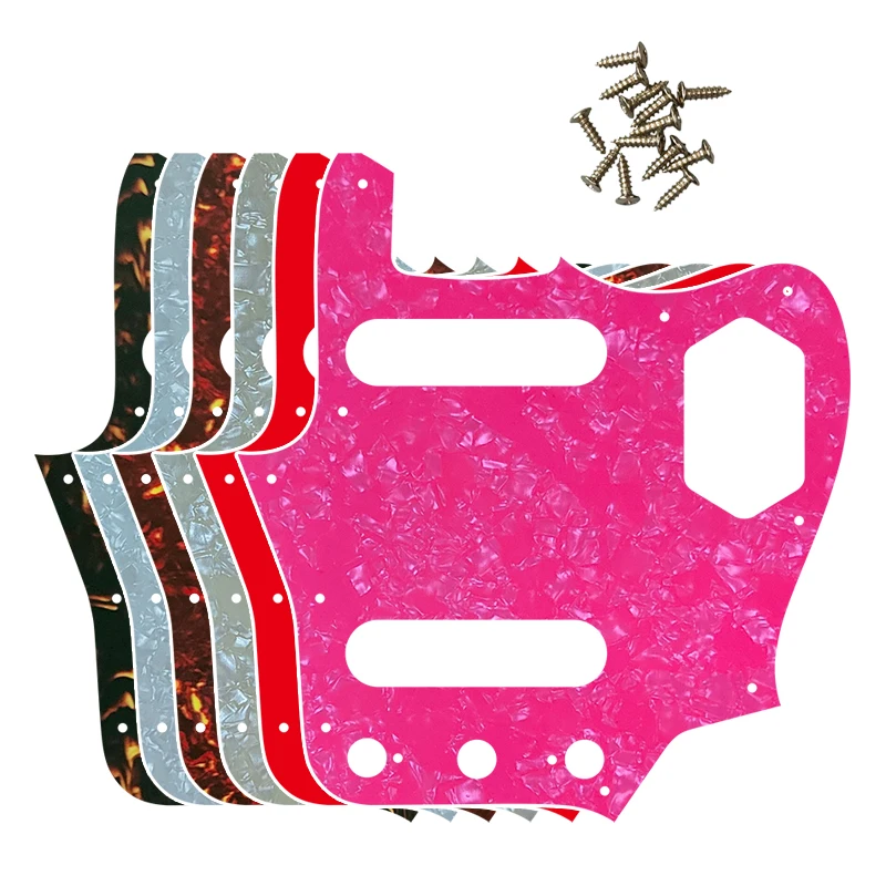 

XinYue Custom Guitar Parts Scratch Plate - For MIJ Jaguar Guitar Pickguard Scratch Plate Multi Color Choice Flame Pattern