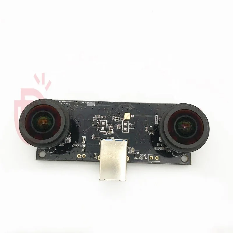 Фото USB-камера с двумя объективами 180° Fisheye, USB3.0, 960P, OTG, UVC, 3D VR, стерео, распознавание лиц №2