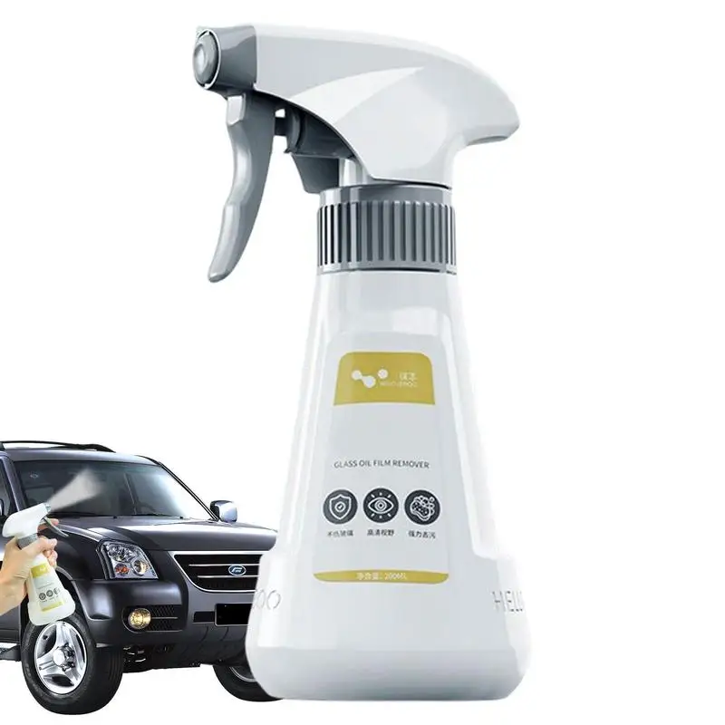 

Car Oil Film Cleaner 6.76oz Car Window Oil Film Cleaner Long-term Auto Glass Oil Film Spray Safety Glass Oil Film Removal Agent