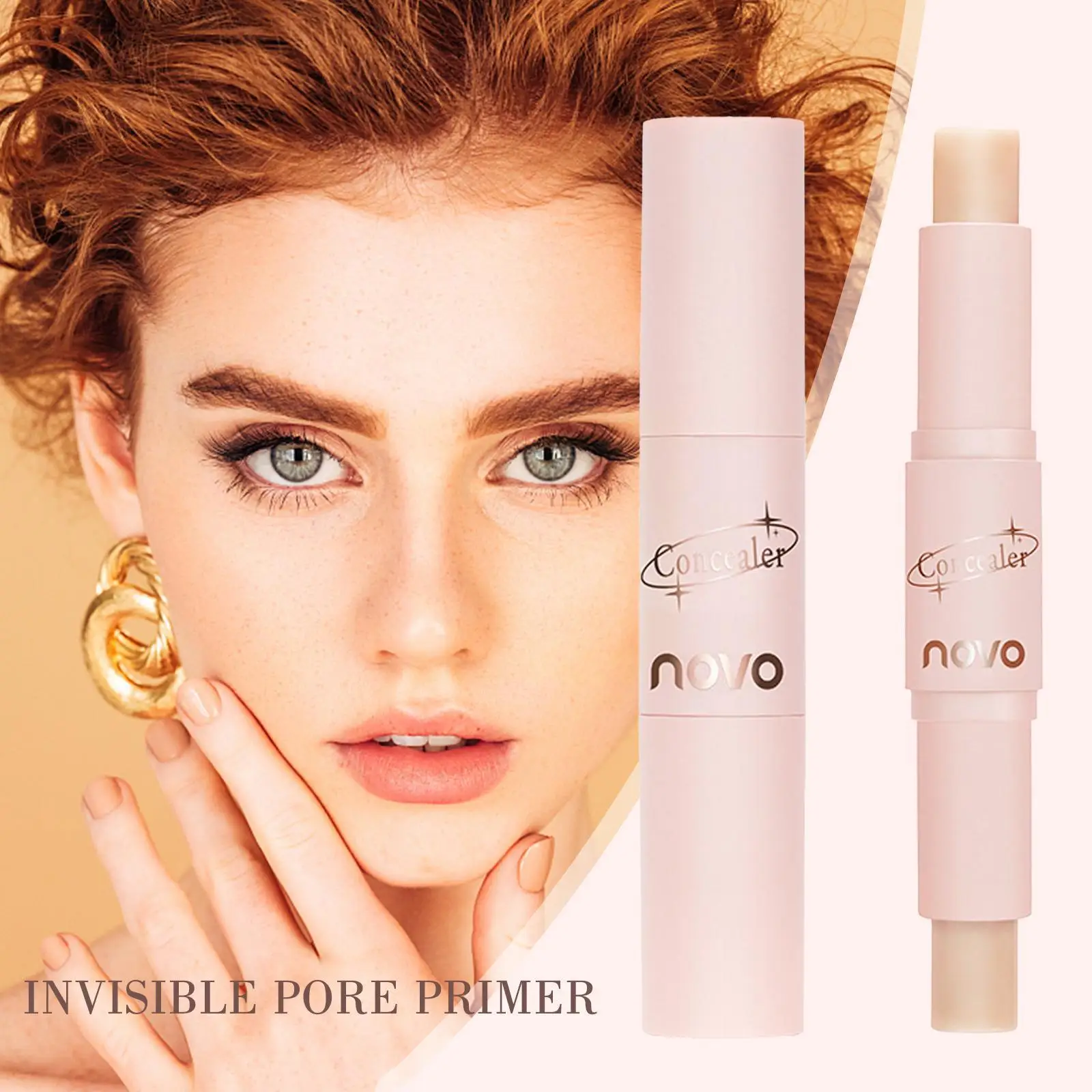 

Invisible Pore Primer Stick Pore Eraser Waterproof Lines Fine Primer Smooth Isolation Oil-control Makeup Face Base Makeup B U9O3