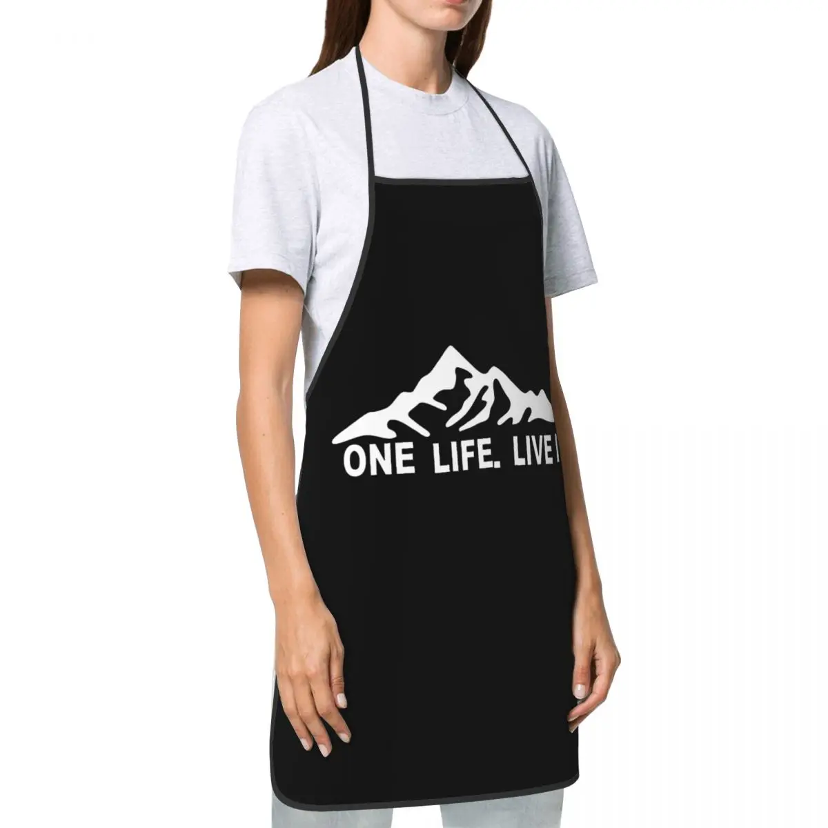 Фартук One Life Live It для женщин и мужчин унисекс нагрудник готовки кухонный фартук