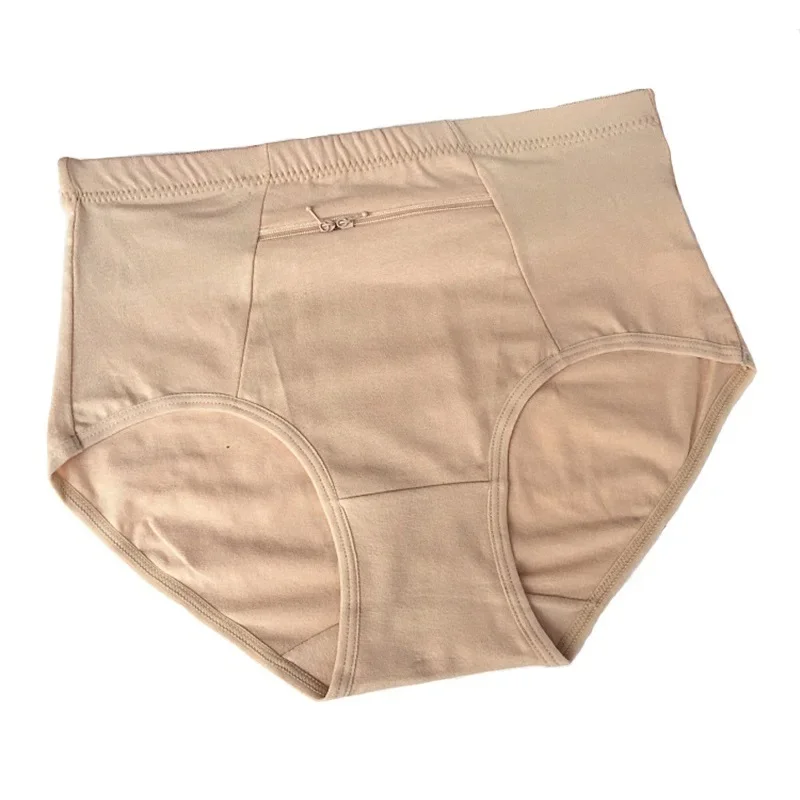 Женские трусы с карманами нижнее белье большого размера женские хлопковые