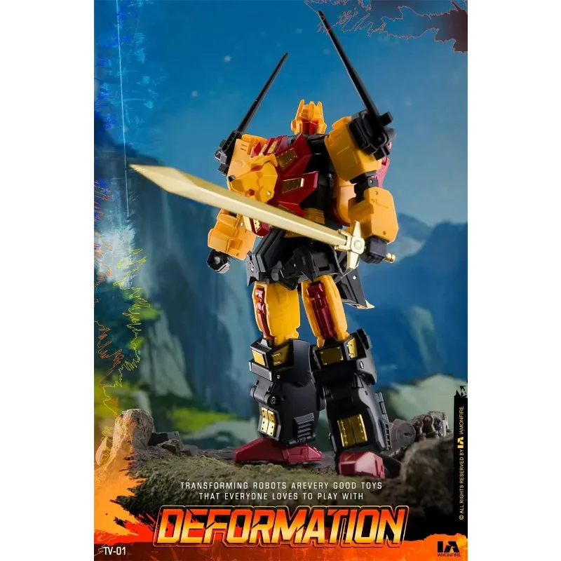 Фото 【В НАЛИЧИИ】Коллекционная игрушка-трансформер TV-01 TV01 Predaking The Sharp Claws, мини-фигурка робота №5