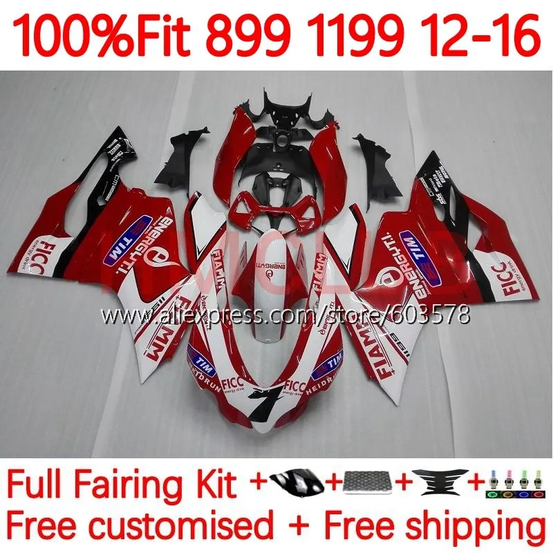 

Injection For DUCATI Panigale 1199S 899 1199 S R 2012 2013 2014 2015 2016 899S 12 13 14 15 1199R Fairings 164No.15 glossy red