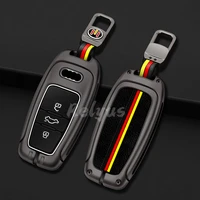 zinc alloy car key case cover shell for audi a1 a3 a4 a5 a6 a7 a8 q3 q5 q7 s4 s5 s6 s7 s8 r8 tt key holder auto accessories