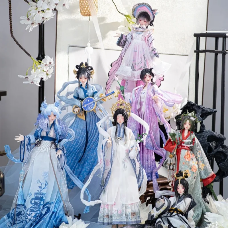 Фото Коллекционная шарнирная кукла Jidongshunxi 1/6 BJD в стиле «Тысячелетие Фэнъюэ» (сюрприз-бокс) с историческим костюмом №1