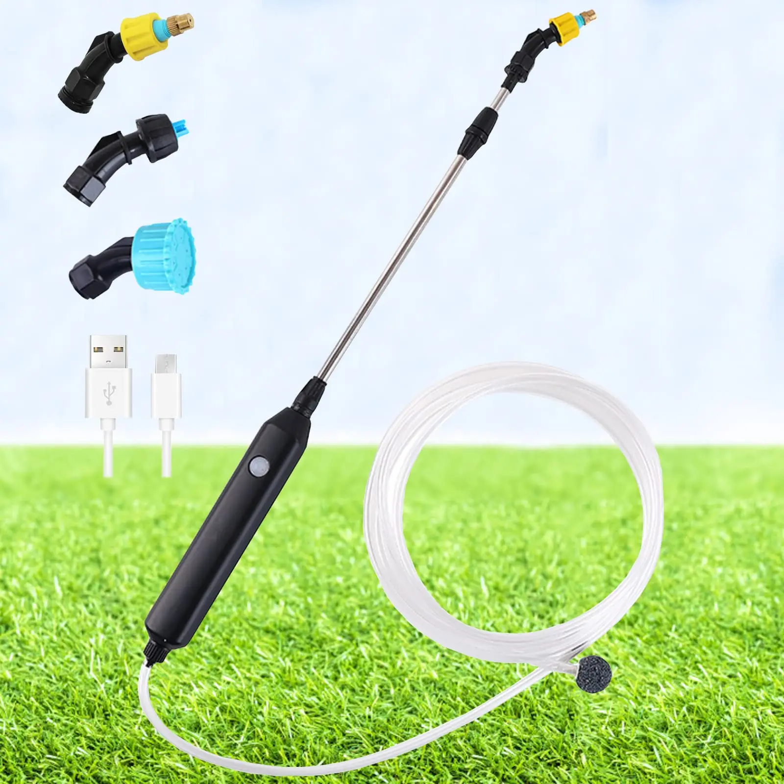 

Rechargeable Portable Garden Sprayer Electric Plant Sprayer Watering Spray Wand Multi-Purpose Plant Mister Sprayer for Lawn