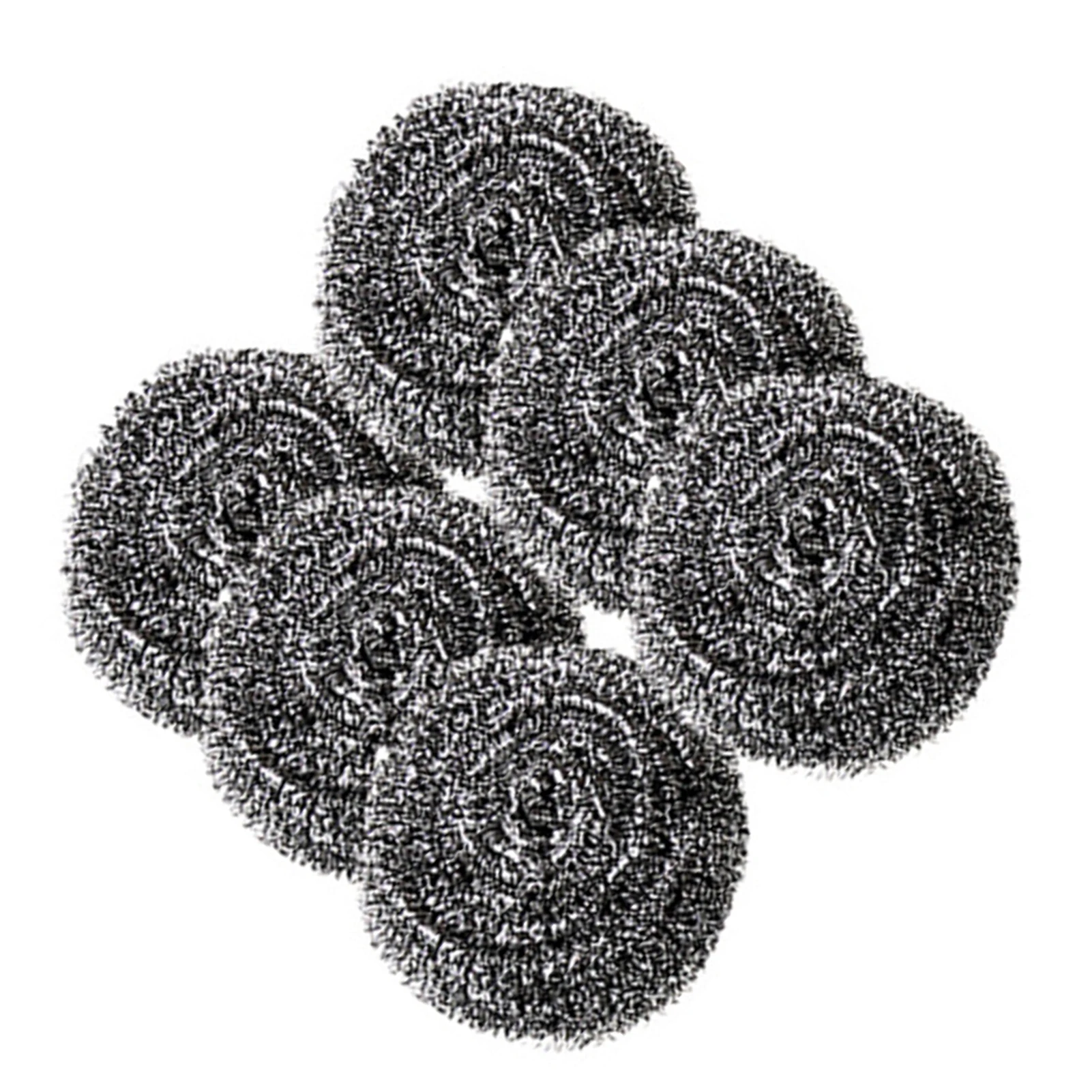 

6pcs Stainless Steel Scouring Pads Metal Scrubber Removes Grease Oil and Dirt Stains for Pot Pan Dish Wash Cleaning