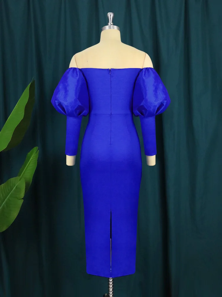 Large Fashion One Shoulder Dress Loose And Comfortable Sexy Bra Wrap Buttock One Step Dress Plus Size Dresses