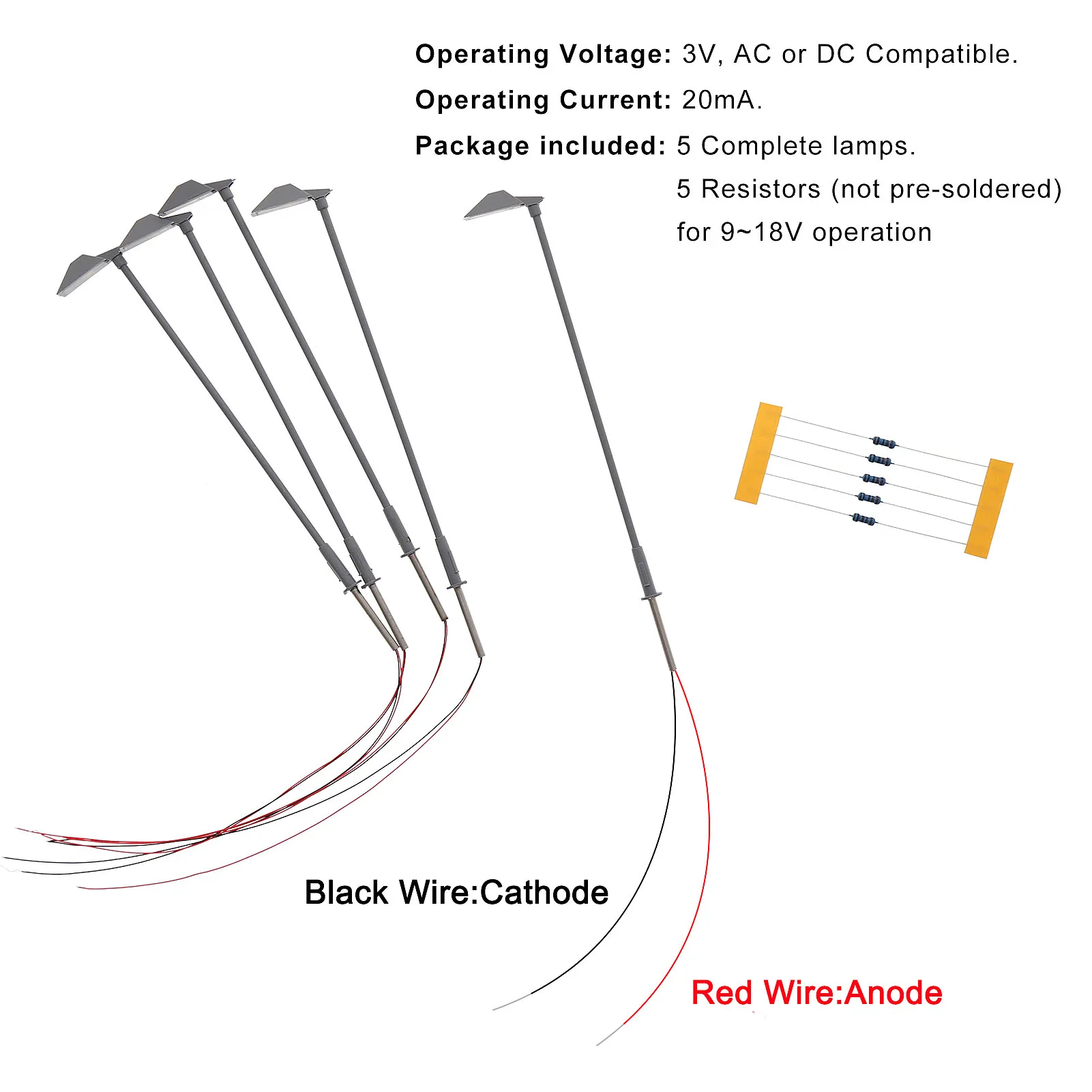 200 резисторов для моделей освещения от 12 до 16 В