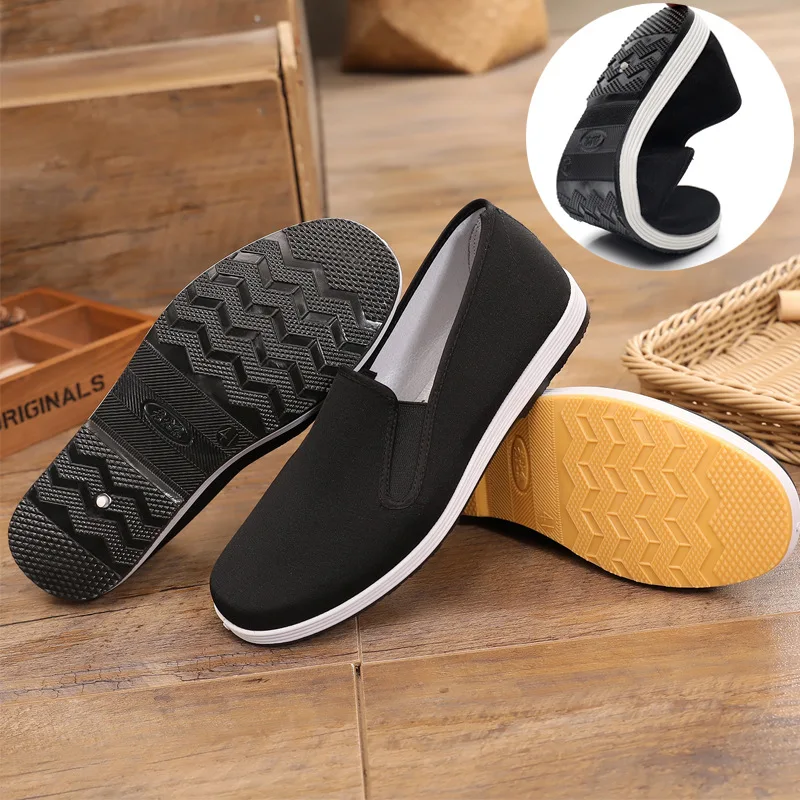 Men's Shoes Old Beijing Cloth Casual Light Soft Bottom Comfortable Breathable Non-Slip Wear-Resis...