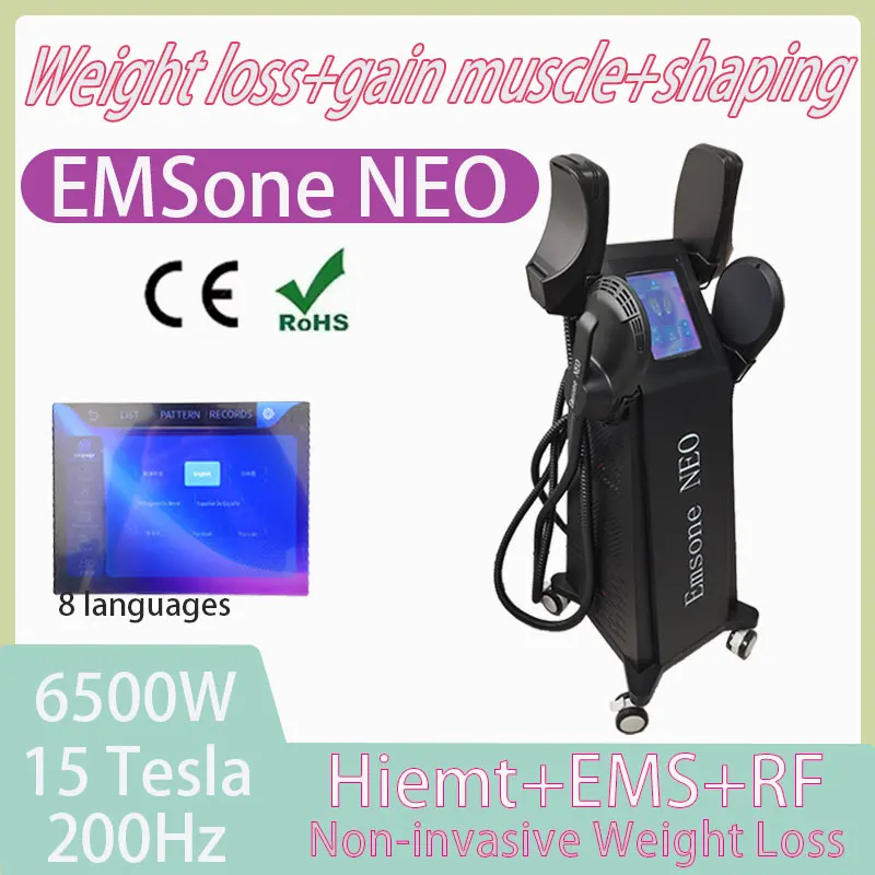 Машина для формирования мышечного стимулятора EMS EMSone NEO 6500W 15 Tesla RF обезжиривающая