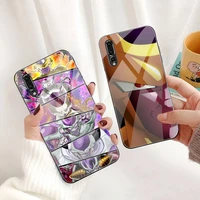 anime dragon ball z golden frieza dbz phone case tempered glass for huawei p30 p20 p10 lite honor 7a 8x 9 10 mate 20 pro