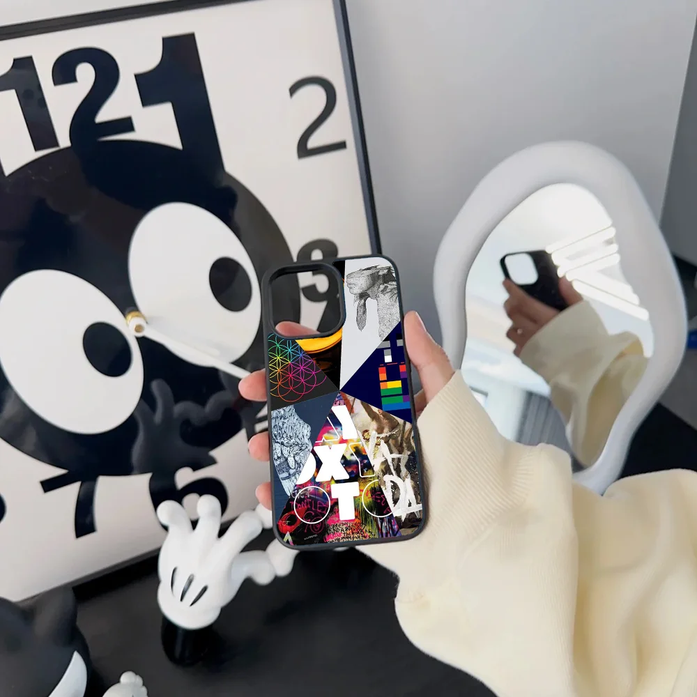 Чехол для телефона Band C-Coldplay Rock IPhone 11 12 13 14 15 16 Plus Pro Max зеркальный акриловый чехол из