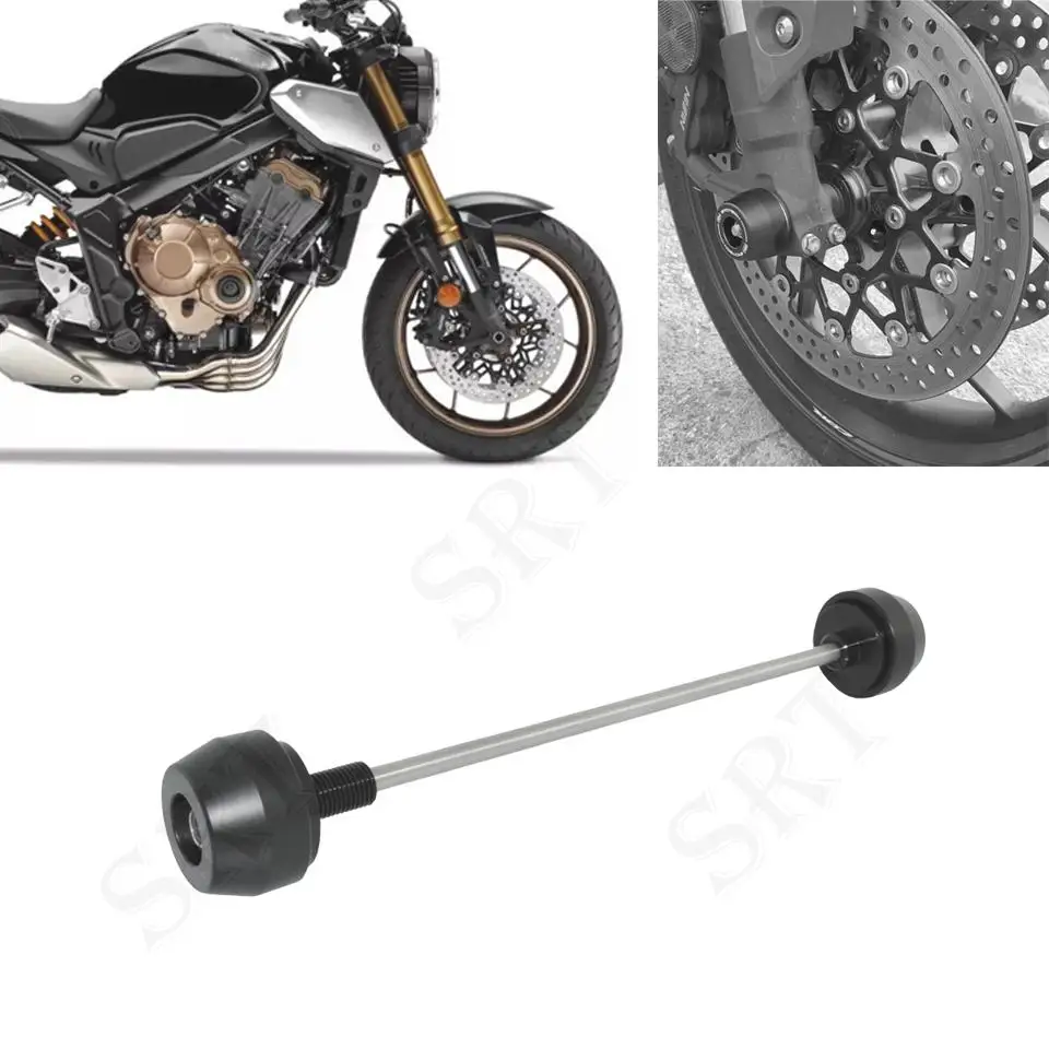 

Fit For Honda CB CBR 650R Motorcycle Accessories Front Wheel Fork Axle Slider Cap Crash Protector CB650R CBR650R 2019 2020 2021