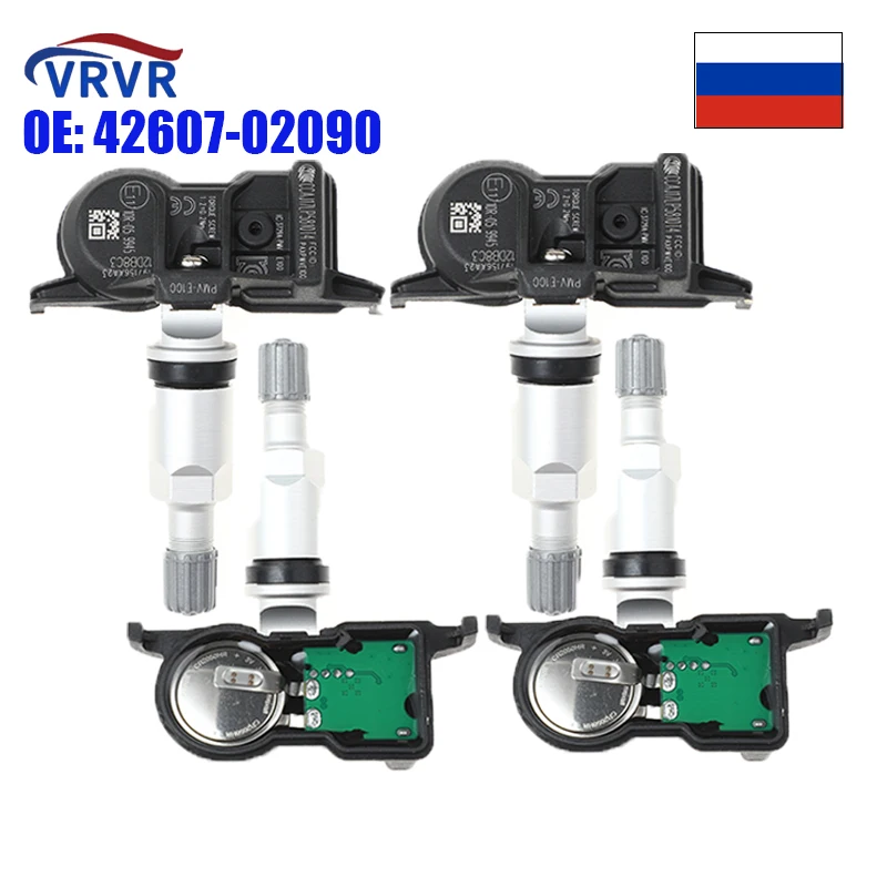 

Датчик давления в шинах VRVR 42607-02090 TPMS 42607-02070 42607-02050 4260702090 для Toyota Corolla 2019 2020 Hiace LEVIN/HYBRID