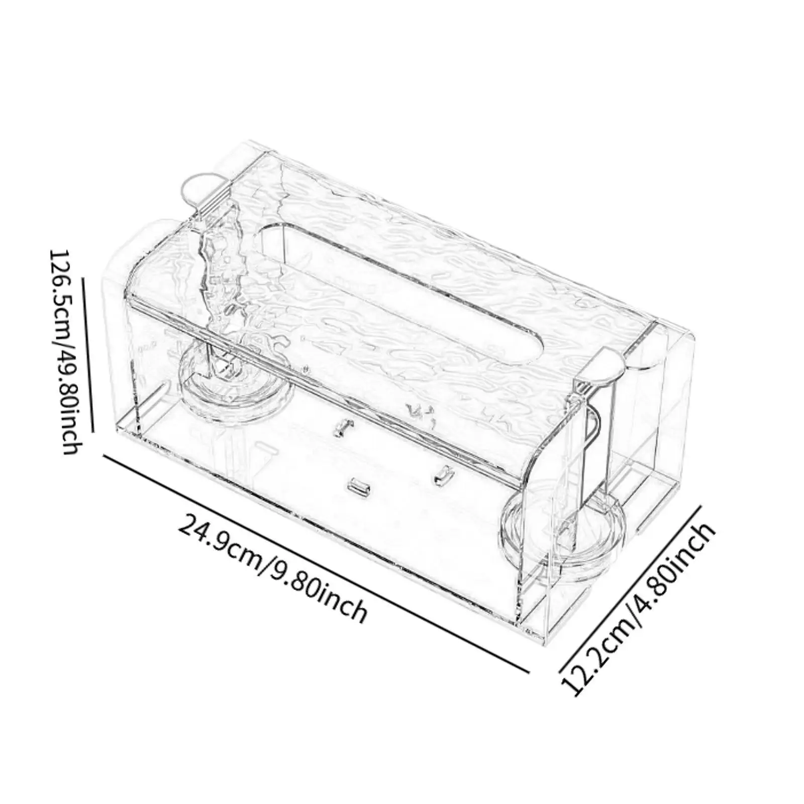 Держатель коробки для салфеток Контейнер лица Настенный современный