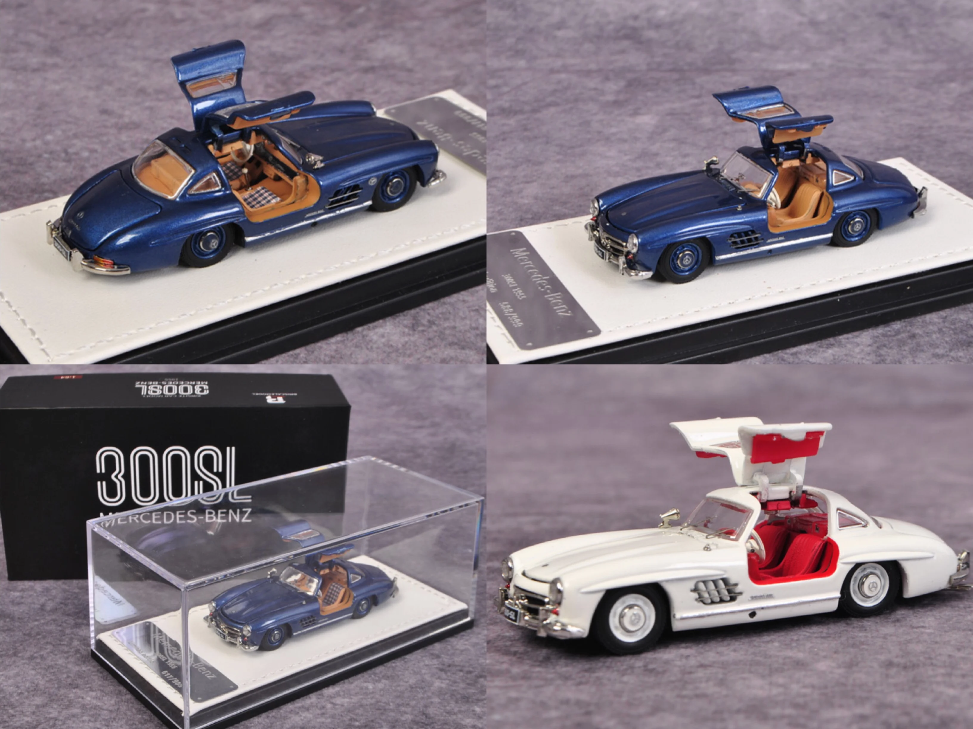 

BSC 1:64 BENZ Mercedes Benz 300SL double selection alloy full open version car model collection decoration gift