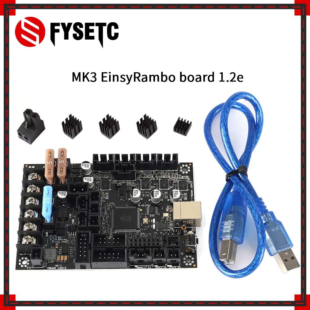 EinsyRambo 1.2e Mainboard For Prusa i3 MK3 MK3S With 4 Trinamic TMC2130 Stepper Drivers SPI Control 4 Mosfet Switched Outputs loading=lazy