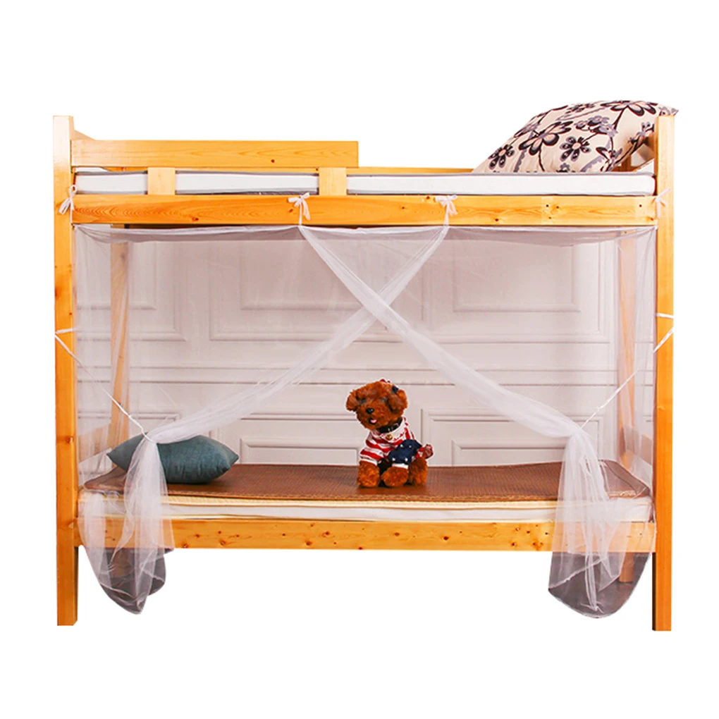 

Children Bunk Beds Valance Student Dormitory Insect Net Four Corner Bedding Canopy Bug Repeller Bed Curtain