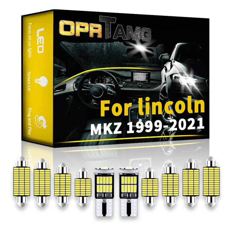 

OPRTAMG Canbus Error Free For lincoln MKZ 2004 2005 2006 -2022 Vehicle LED Interior Dome Trunk License Plate Light Car Lighting