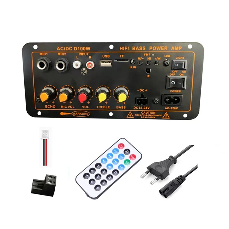 Плата усилителя мощности Bluetooth FM 5 0 100 Вт-300 Вт