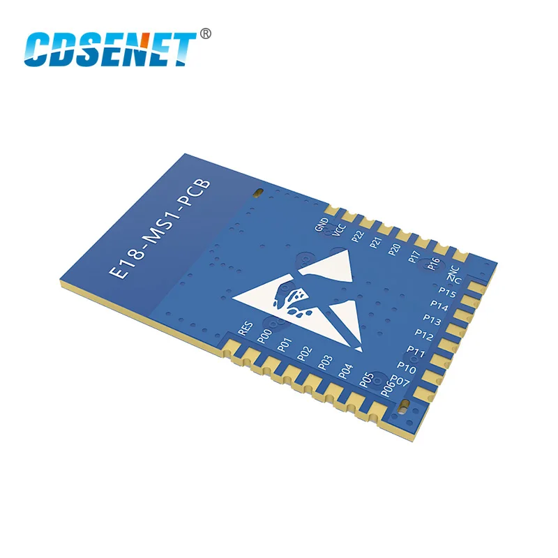 CDSENET 10PCS CC2530 2.4GHz 4dbm UART 200m range 256kb Flash PCB Antenna SoC SMD Zigebee Module E18-MS1-PCB