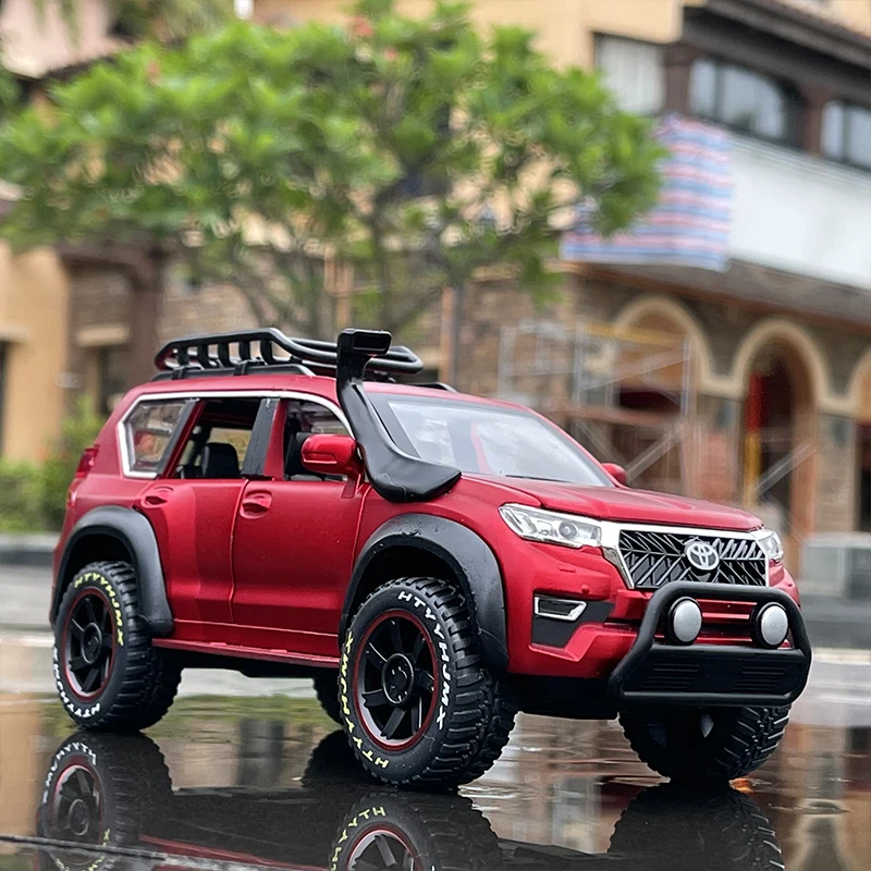 

1:24 Toyota Prado SUV Alloy Car Model Diecast Metal Toy Modified Off-road Vehicle Car Model High Simulation Collection Kids Gift