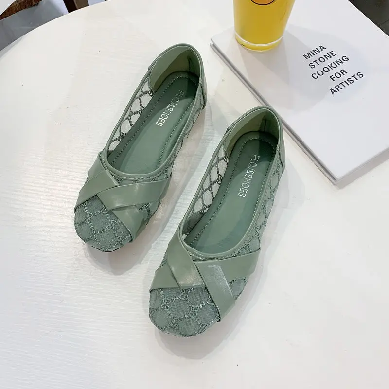 

Ladies Mesh Shoes All-match Flat Sexy Lace Sandals Shallow Mesh Shoes Fashion Round Toe Women's Shoes 2022 New