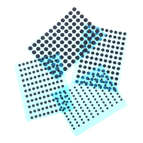 Токопроводящие резиновые подушечки для ремонта кнопок пульта KOQZM