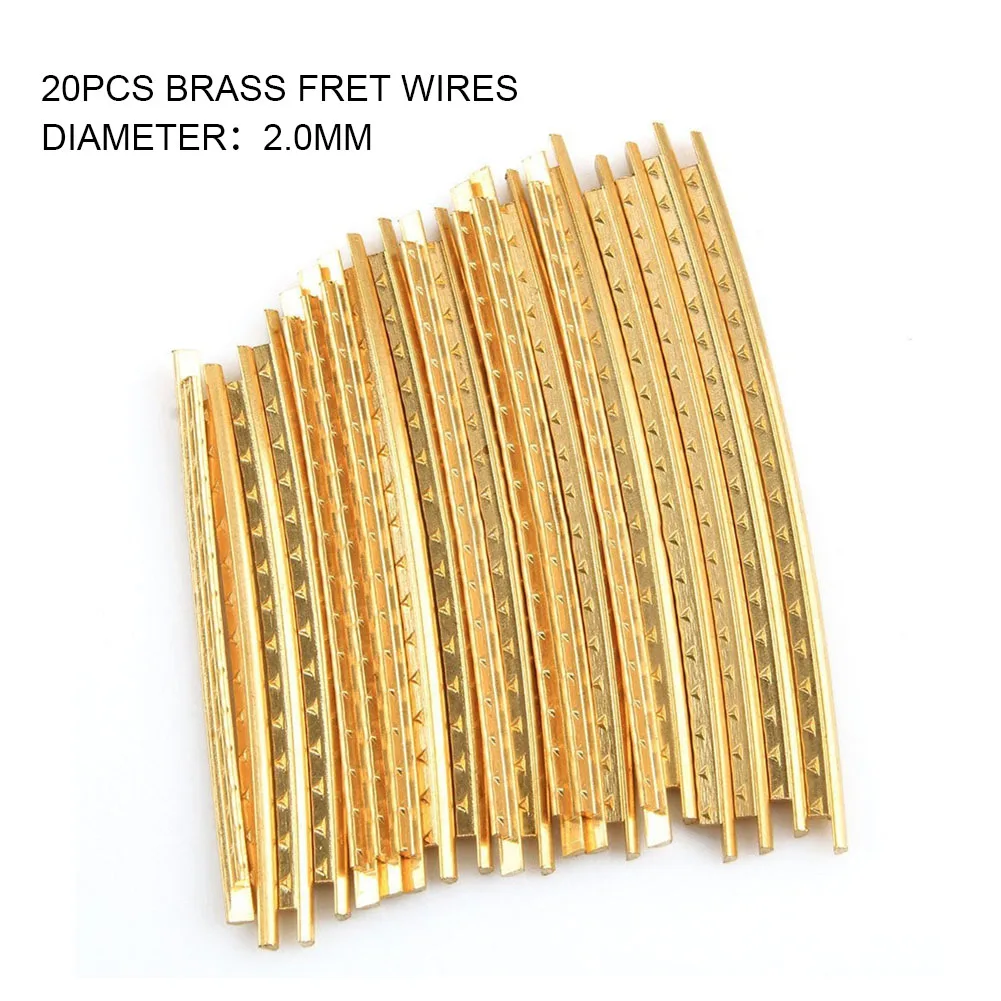 

Brass Fret Wires Guitar Fret Wire 20pcs 2.0mm 25g Accessories Durable Easy To Install For Classic Acoustic Guitar