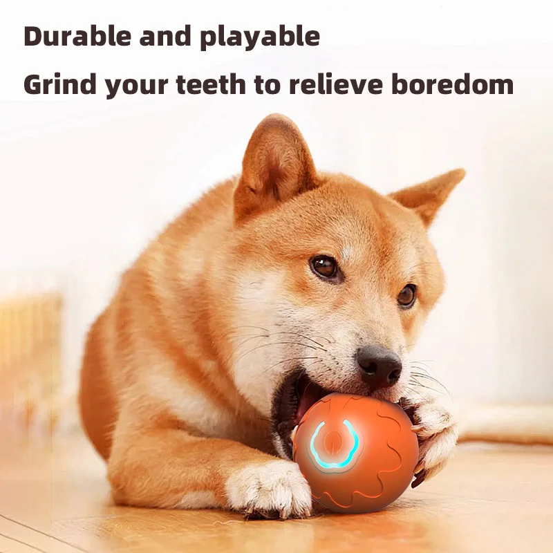 Игрушечный мяч для собак умный автоматический подвижный вращающийся