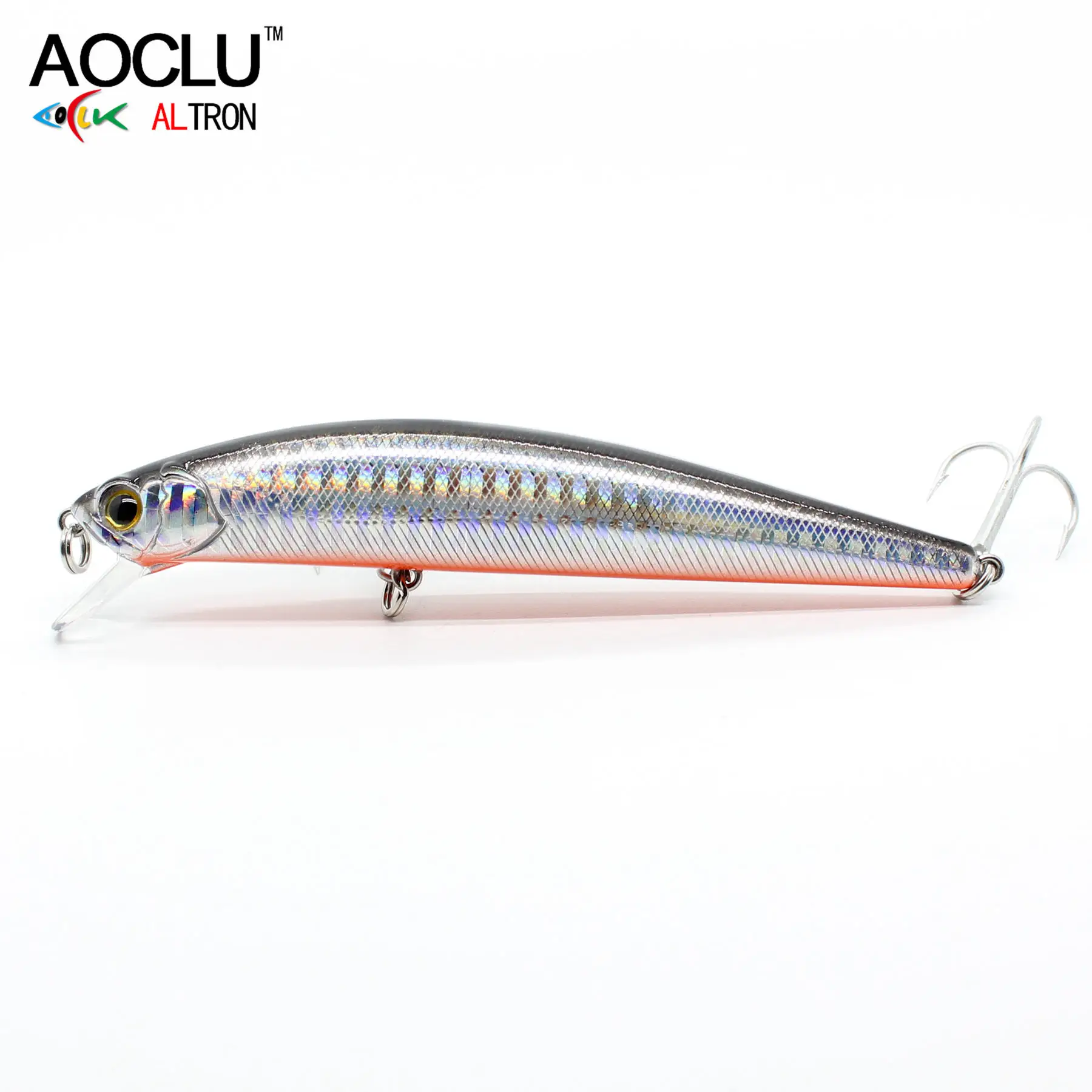 

AOCLU 11cm 23g Hard Bait Sinking Minnow Fishing lures wobblers Super Quality 5 Colors Fresh Salt water VMC hooks Long Casting