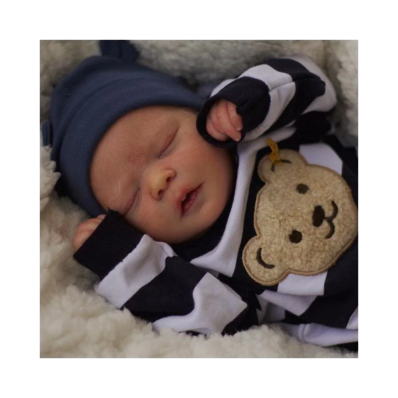 

Lifelike Silicone Vinyl Girl Doll MuñecaBebe Reb 18 Inch 47 CM Realistic Sleeping Babies Dolls With Lovely Clothes Kids Playmate
