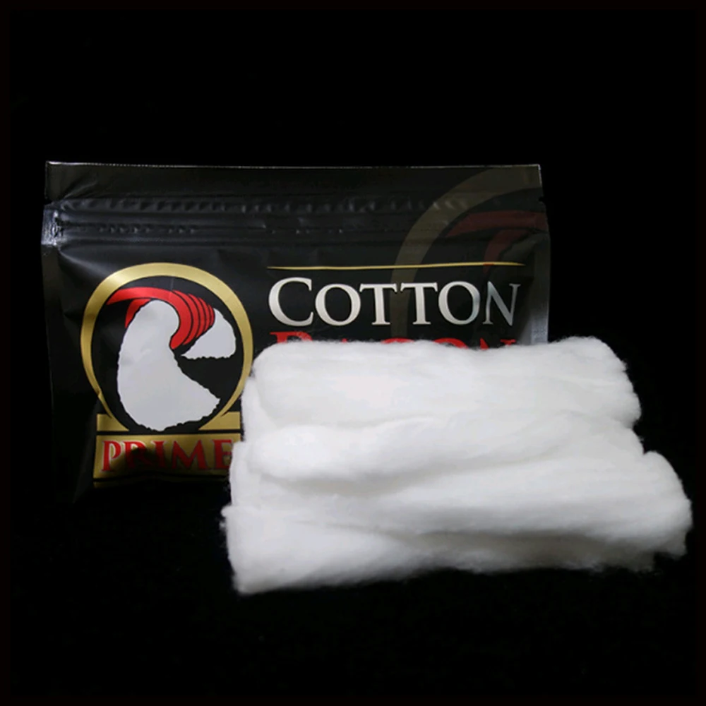 10 упаковок 100% 2 0 органический хлопок бекон портативный Премиум для Zeus X RTA Kylin BSKR Dead