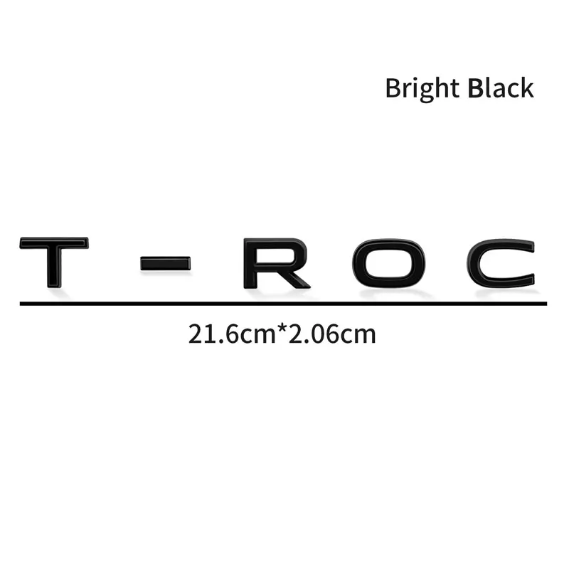 

Автомобильный декор 3D ABS хромированный багажник автомобиля эмблема значок наклейка для Volkswagen TROC T-ROC логотип автоаксессуары