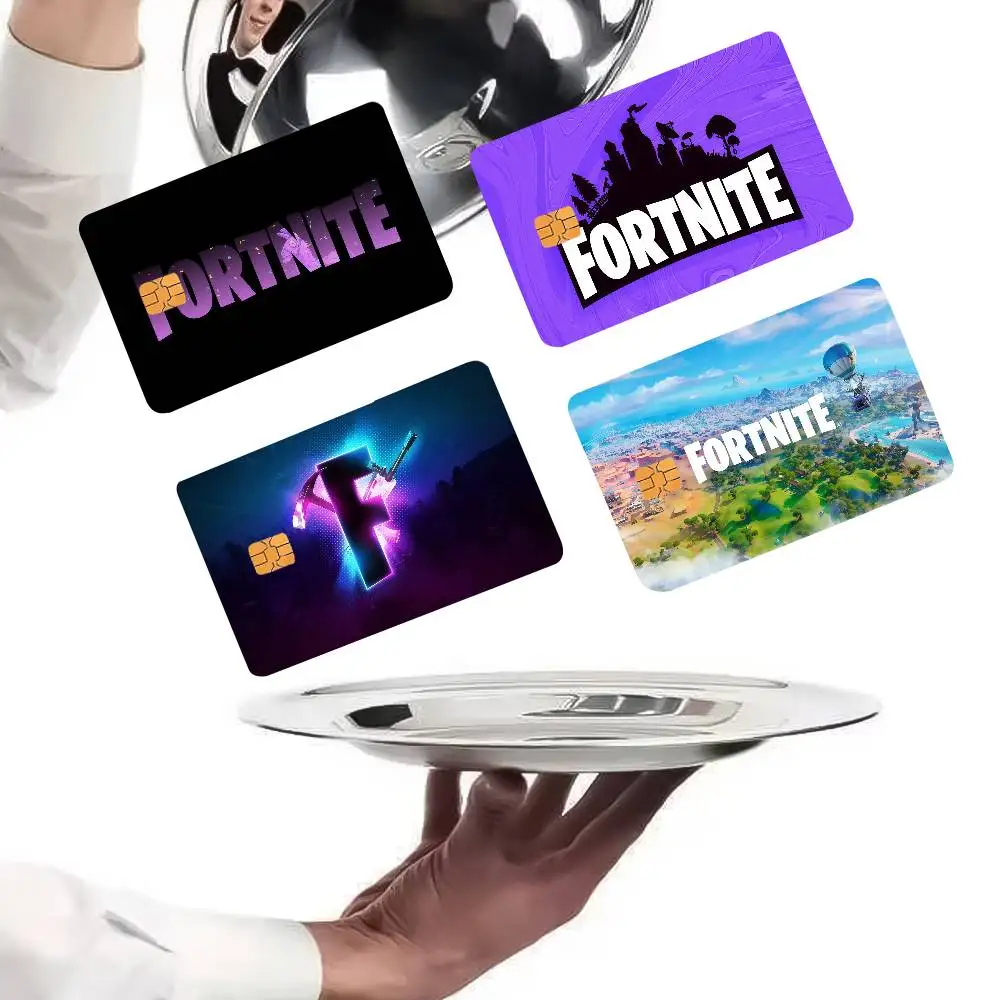 Фото Наклейки на кредитные карты Game F-FORTNITE-ES с изображением аниме, принт на холсте, декор в стиле манга HD №4