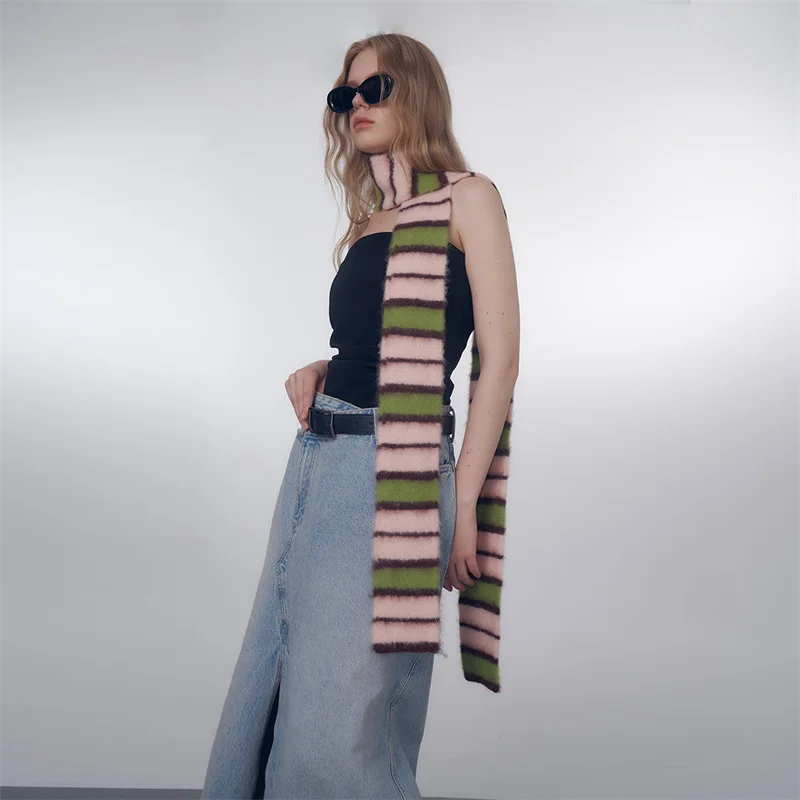 Дизайнерский Брендовый Женский Роскошный Кашемировый Зимний Шарф Теплая