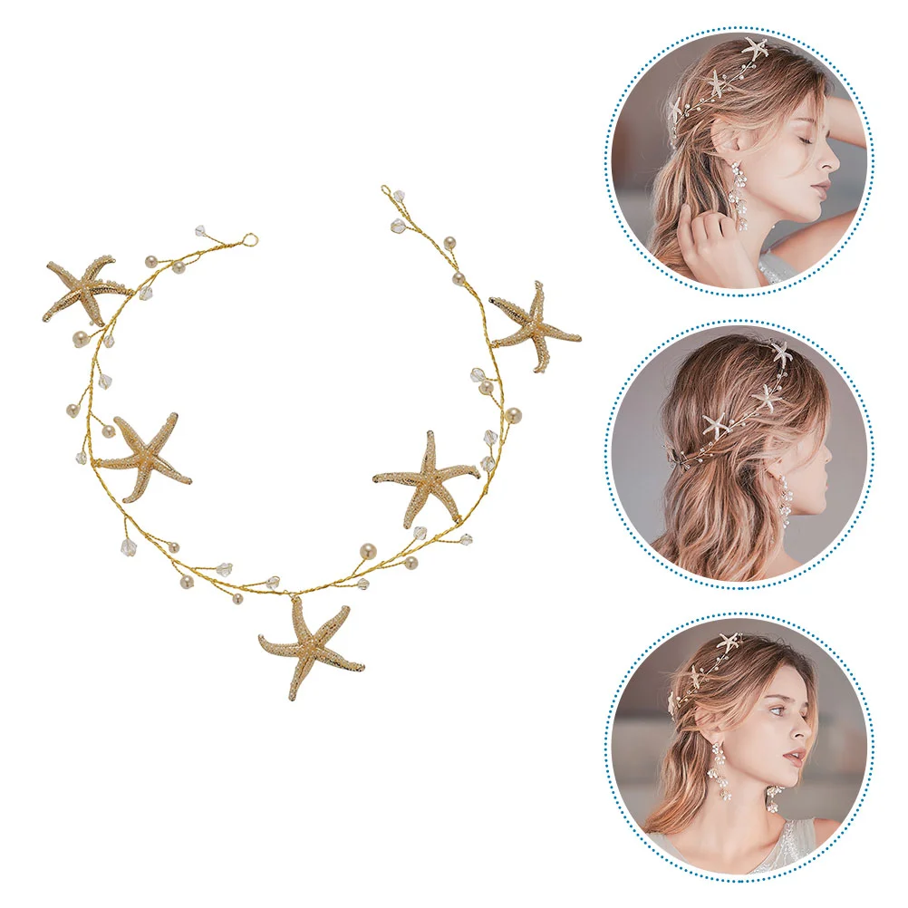 

Sea Star Pearl Hair Band Headpiece Hair Ornament Hair Decoration Ornament