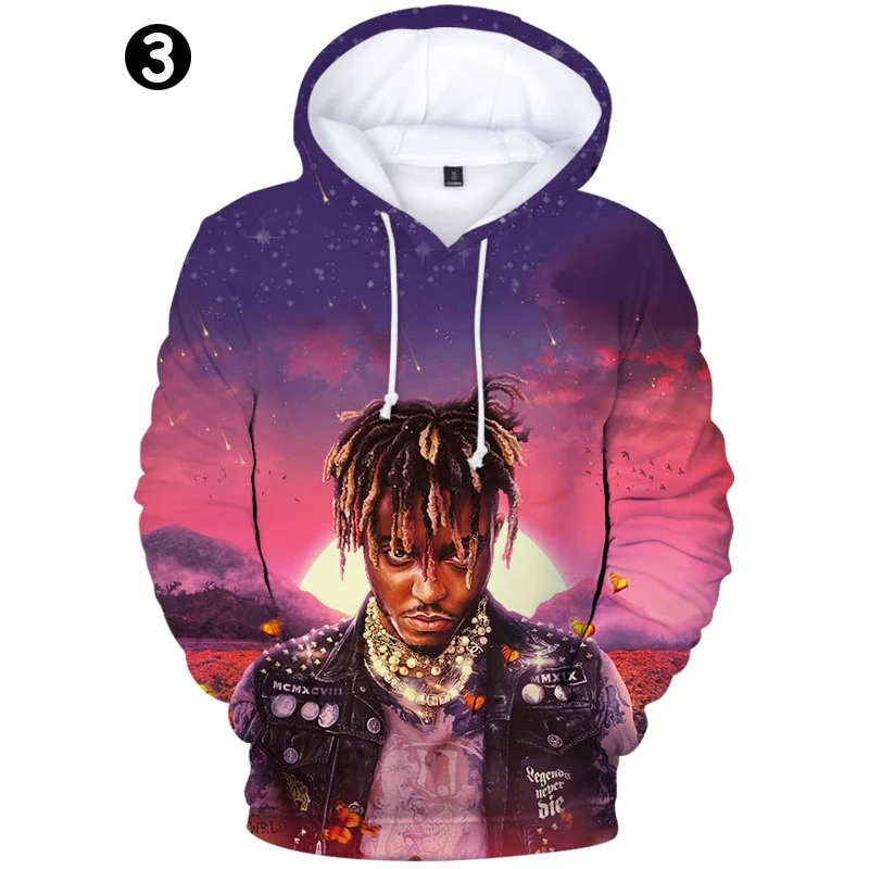 

New Fashion J-Juice WRLD 3d Hoodie Men/Women Fashion Hip Hop 3d Pullover Teens Casual Personality Streetwear
