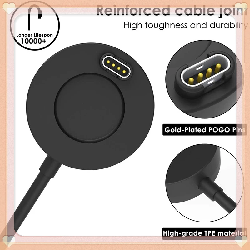 

2022New Cable for Garmin 945 245 Fenix 5 S X Plus 6 S X Pro Vivoactive 4 charger 3 935 USB Dock Protective Plug Cover Case