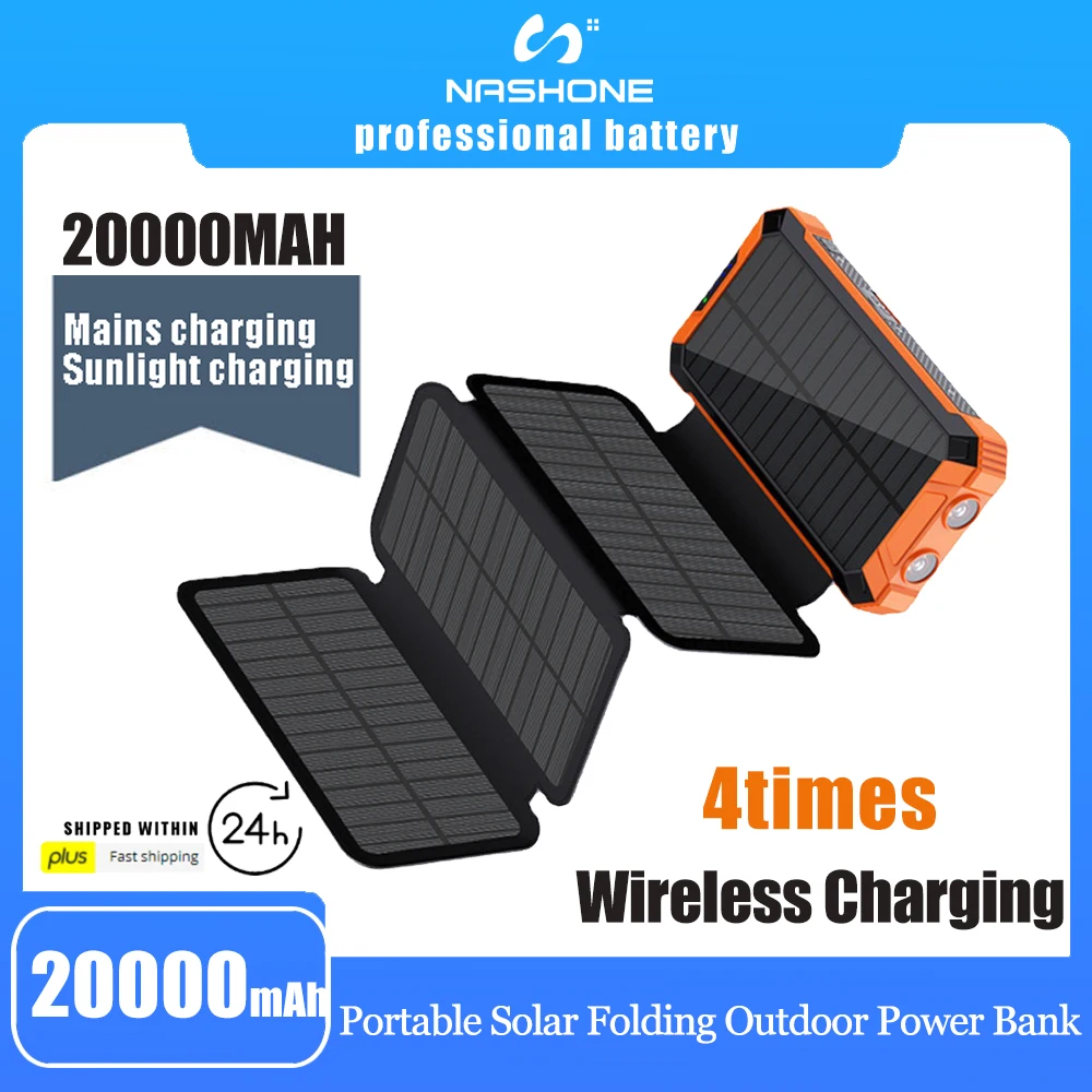 With Battery Charger For Phone Power Bank Camping Outdoor