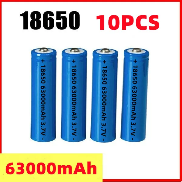 

Pcs 2pcs/10PCS high capacity 3.7V 18650 battery 36000mAh lithium ion rechargeable battery for LED flashlight/electronic gadgets