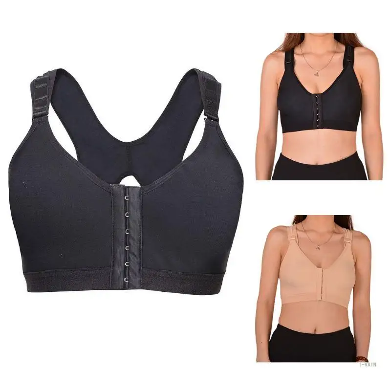 

M5TC женский спортивный бюстгальтер с застежкой спереди с регулируемыми бретельками Racerback Bralette