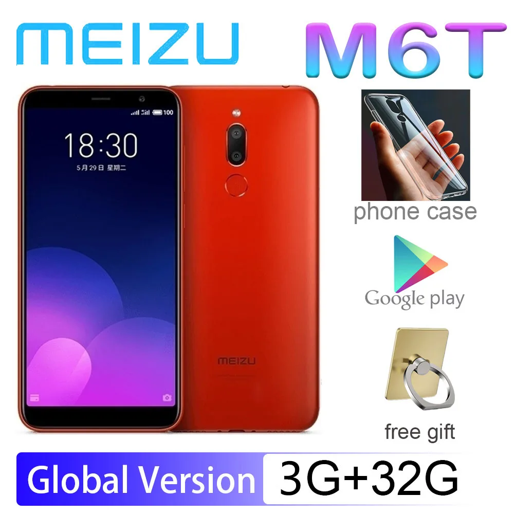Смартфон MEIZU M6T 3G ОЗУ 32 ГБ ПЗУ 5 7 дюйма экран без рамок телефон с Android 0 | Мобильные