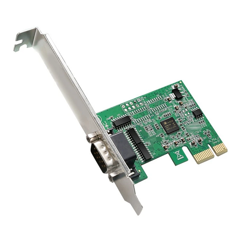 

PCIE to Single Serial Port Rs232 Expansion Card Chip AX99100 Serial DB9 Pcie Adapter Riser Card for Desktop Computers