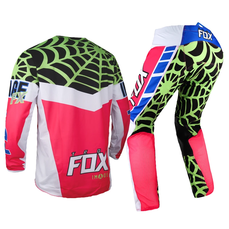 Комплект экипировки для мотокросса Free Shipping 180 Jersey Pant: костюм для взрослых на мотоцикле Dirt Bike Offroad BMX ATV Cycling Suit Adult Racewear DH UTV on.