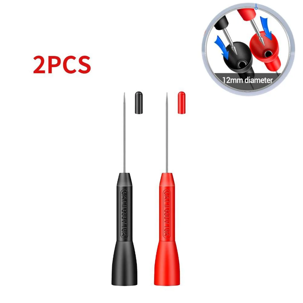 

Durable High-quality Practical Sturdy Brand New Probes Test Probe Parts 10A 2-Pack 84.3mm Multimeter Test Probes