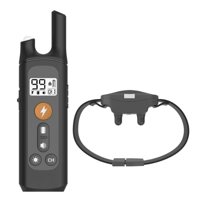 

Electric Dog Training Collar Dog Shock Collar Plastic With Remote 1600FT Rechargeable Waterproof Dog Shock Collar