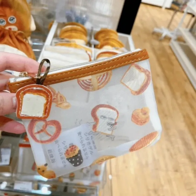 Прозрачная сумка для хранения The Bread Thief милая мультяшная сетчатая канцелярских